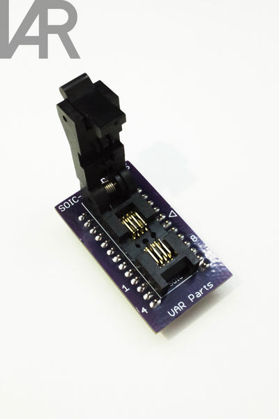 VAR Parts' SOIC-8 Socket to DIP-16 Adapter v1.1